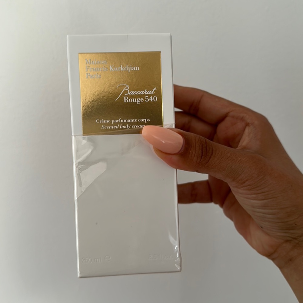 Baccarat scented lotion bought in Bloomingdale’s